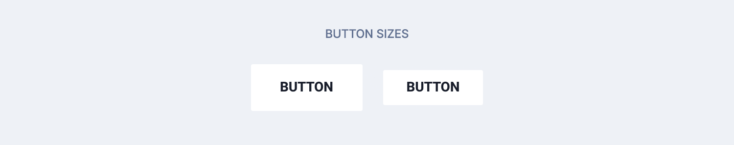 Button sizes