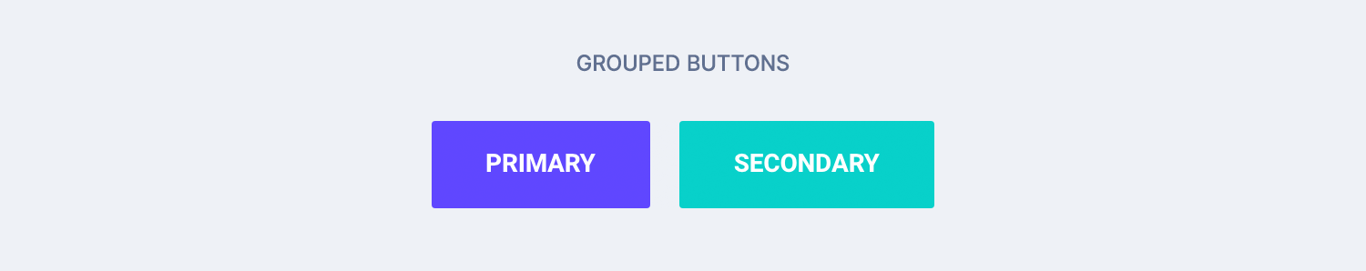 Grouped buttons