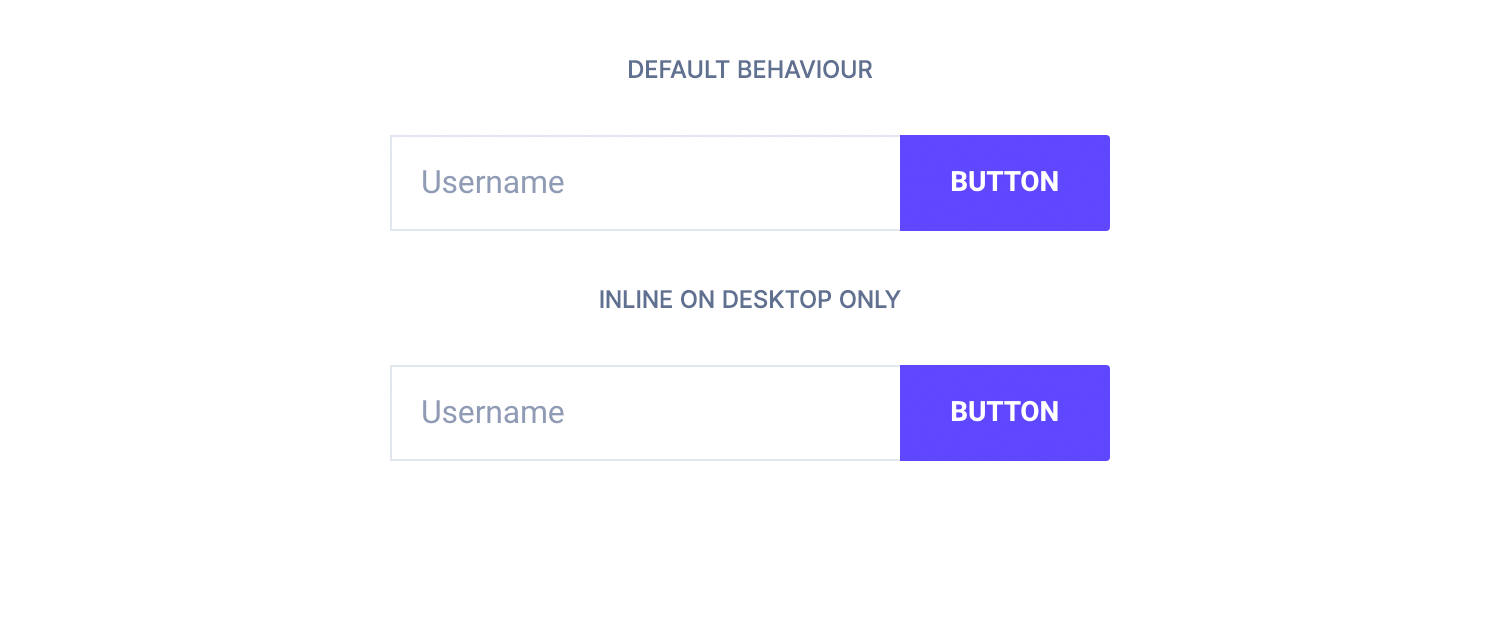 Inline button on desktop only