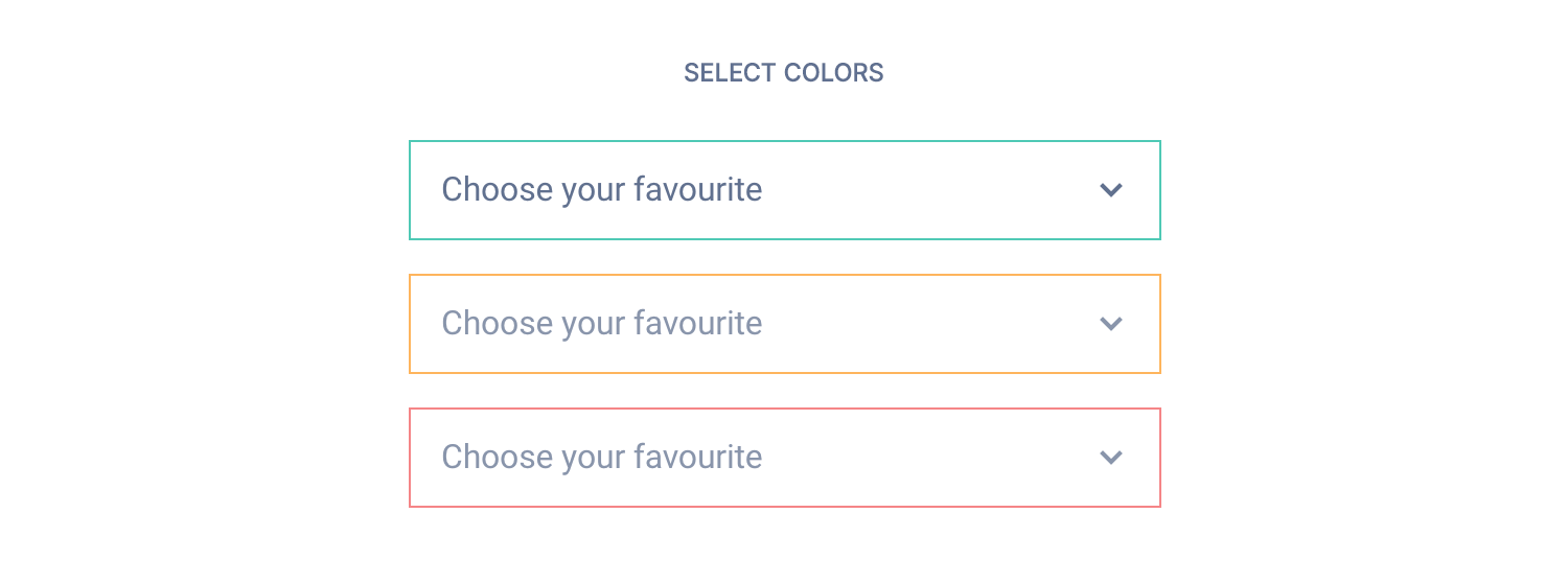 Select colors