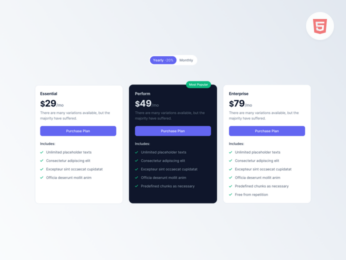 How to Create a Pricing Table with a Monthly/Yearly Toggle in Tailwind CSS
